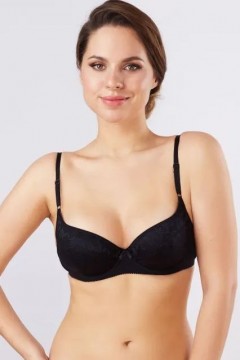 Бюстгальтер комфортный чёрный Aveline