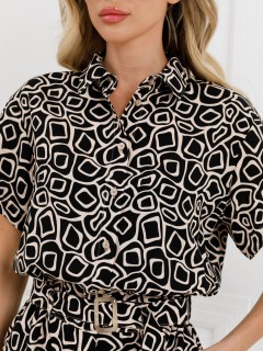 Комбинезон чёрный из вискозы с карманами Priz(фото3)