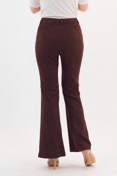 Брюки клёш коричневые Braslava(фото7)