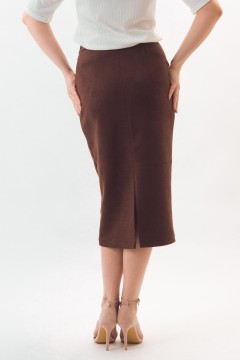Юбка-карандаш коричневая Braslava(фото5)