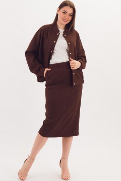 Юбка-карандаш коричневая Braslava