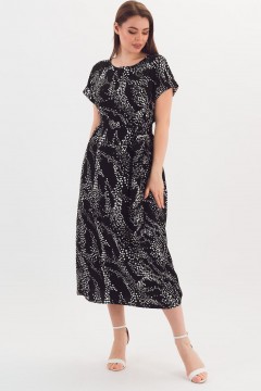 Платье чёрное с поясом Braslava