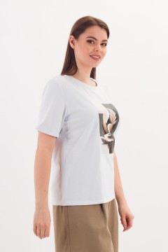 Футболка трикотажная белого цвета Braslava(фото3)