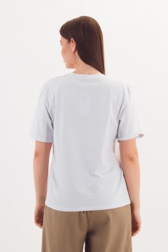 Футболка трикотажная белого цвета Braslava(фото4)