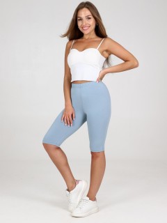 Велосипедки трикотажные в серо-голубом цвете Iv-capriz(фото2)