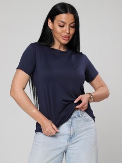 Футболка трикотажная тёмно-синего цвета Iv-capriz(фото3)