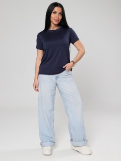 Футболка трикотажная тёмно-синего цвета Iv-capriz(фото2)