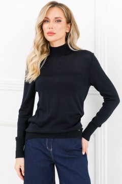 Водолазка вязаная тёмно-синяя Priz