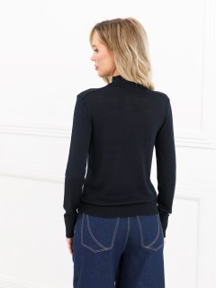 Водолазка вязаная тёмно-синяя Priz(фото5)