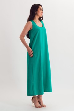 Сарафан льняной ярко-зелёный Braslava(фото2)