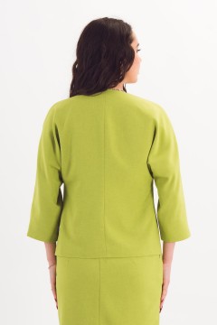 Жакет укороченный светло-зелёный Braslava(фото5)