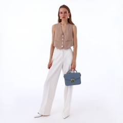 Сумка женская-мессенджер голубого цвета Textura(фото5)