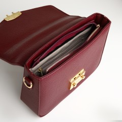 Сумка женская-мессенджер бордового цвета Textura(фото4)