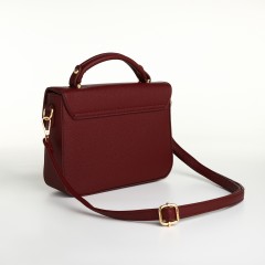 Сумка женская-мессенджер бордового цвета Textura(фото7)