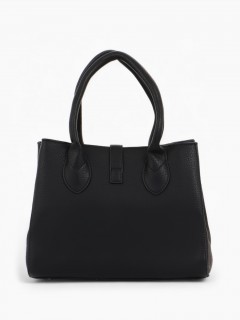 Сумка женская тоут чёрная на молнии Textura(фото7)