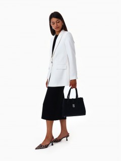 Сумка женская тоут чёрная на молнии Textura(фото2)