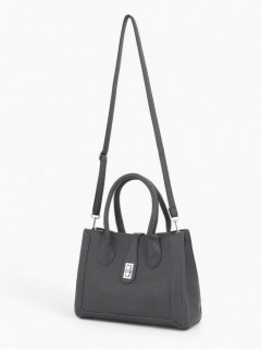 Сумка женская тоут тёмно-серая на молнии Textura(фото5)