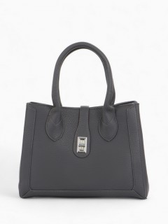 Сумка женская тоут тёмно-серая на молнии Textura(фото3)