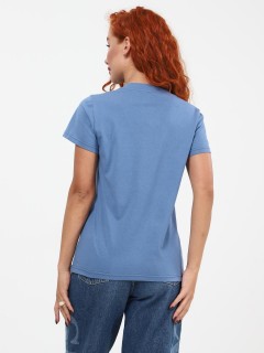 Футболка трикотажная цвета индиго Iv-capriz(фото7)