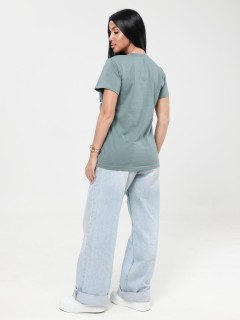 Футболка трикотажная хаки с принтом Iv-capriz(фото8)