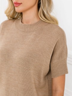 Джемпер вязаный бежевого цвета Priz(фото3)