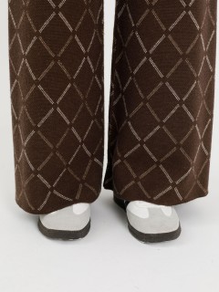 Брюки вязаные коричневого цвета  Priz(фото6)