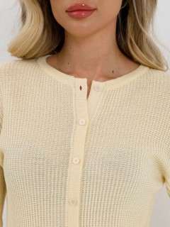 Кардиган жёлтый вязаный Priz(фото4)