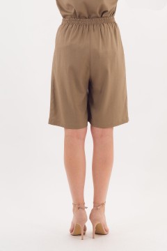Шорты-бермуды тёмно-бежевые с карманами Braslava(фото5)