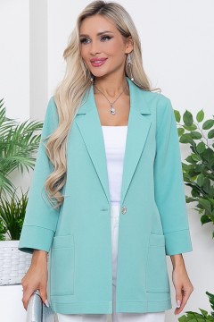 Жакет однотонный с накладными карманами Avili(фото3)