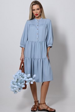 Платье миди голубого цвета DStrend
