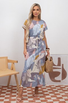 Платье длинное с разрезами Селена №8 Valentina(фото3)