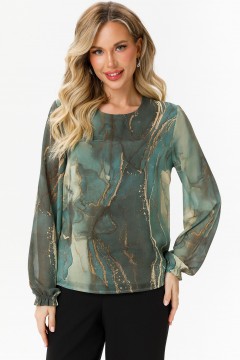 Блузка шифоновая с принтом Diolche