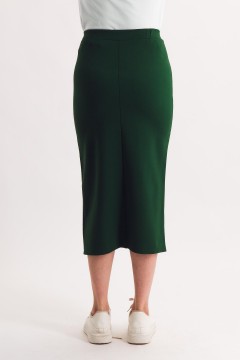 Юбка трикотажная зелёного цвета Braslava(фото4)