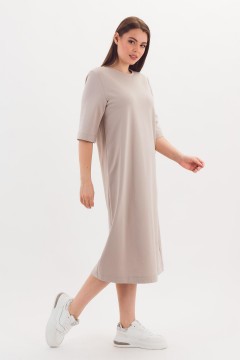 Платье трикотажное светло-бежевое Braslava(фото3)