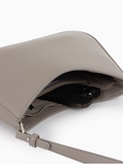 Сумка женская багет на молнии серого цвета Textura(фото5)