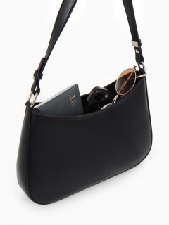 Сумка женская багет на молнии чёрного цвета Textura(фото3)