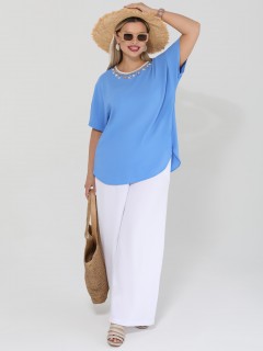 Блузка лёгкая с короткими рукавами Dora(фото8)