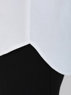 Блузка белая с короткими рукавами Dora(фото8)