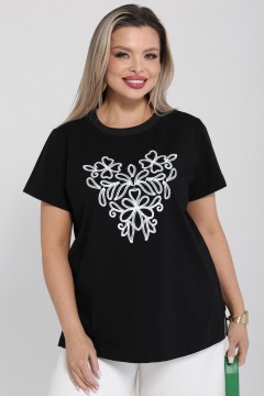 Футболка чёрная трикотажная Dora