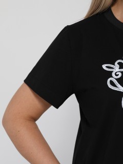 Футболка чёрная трикотажная Dora(фото7)