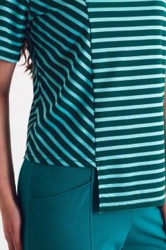 Футболка трикотажная в полоску Braslava(фото6)