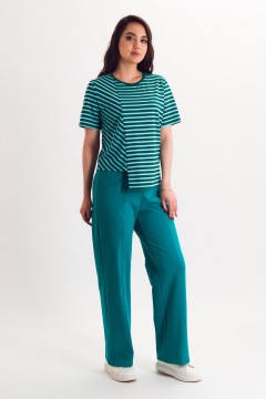 Футболка трикотажная в полоску Braslava(фото2)