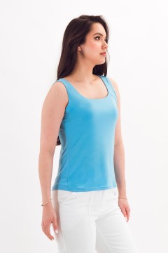Майка голубая из трикотажа Braslava(фото2)