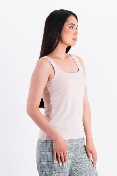 Майка бежевая из трикотажа Braslava(фото4)