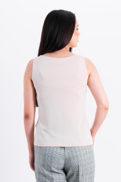 Майка бежевая из трикотажа Braslava(фото5)