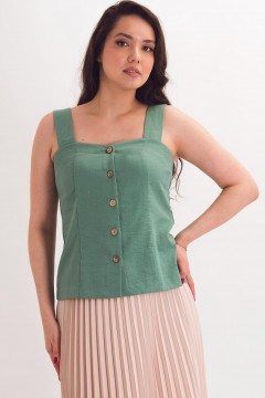 Топ светло-зелёный на пуговицах Braslava