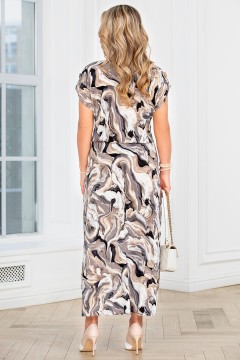 Платье длинное летнее с короткими рукавами Lavira(фото4)