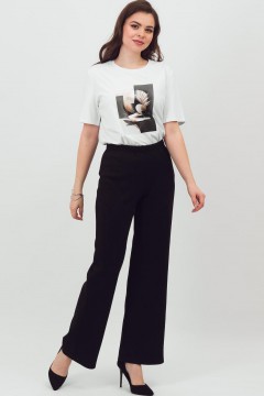 Брюки чёрные трикотажные Braslava