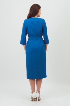 Платье синее с поясом Braslava(фото5)