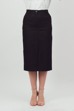 Юбка-карандаш чёрная из джинсы Braslava(фото2)